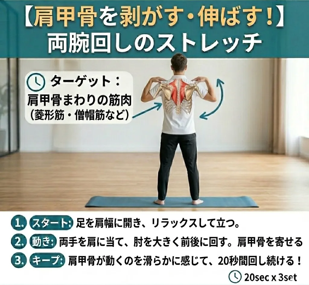 【肩甲骨、サボらせていませんか?👀】